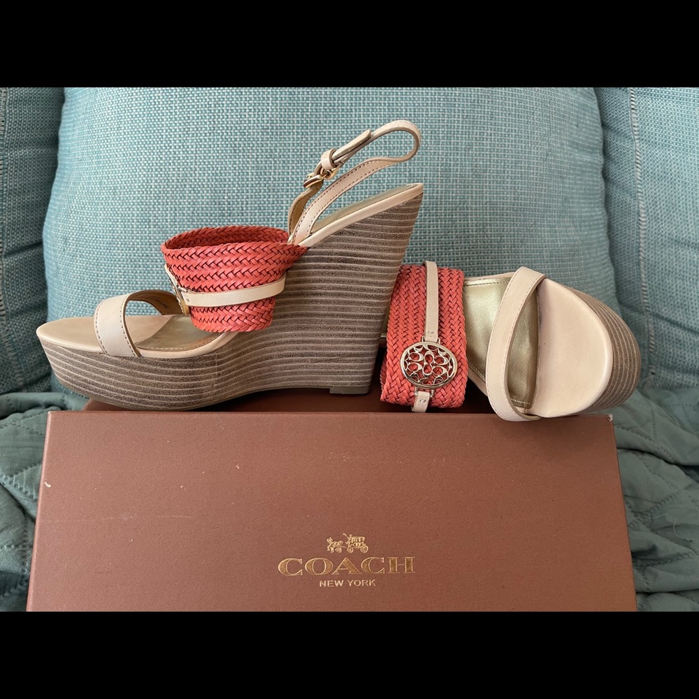 Coach Wedges, size 7.5